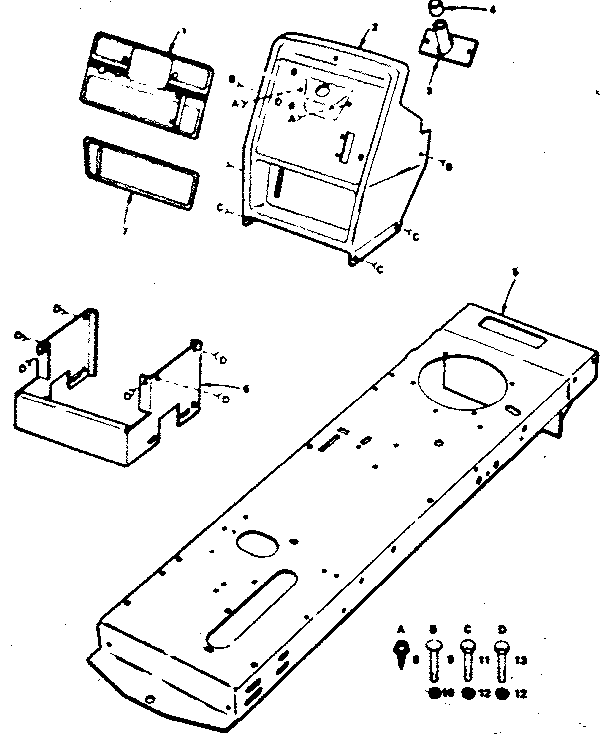 Craftsman 917255120 dashboard chassis engine mount diagram