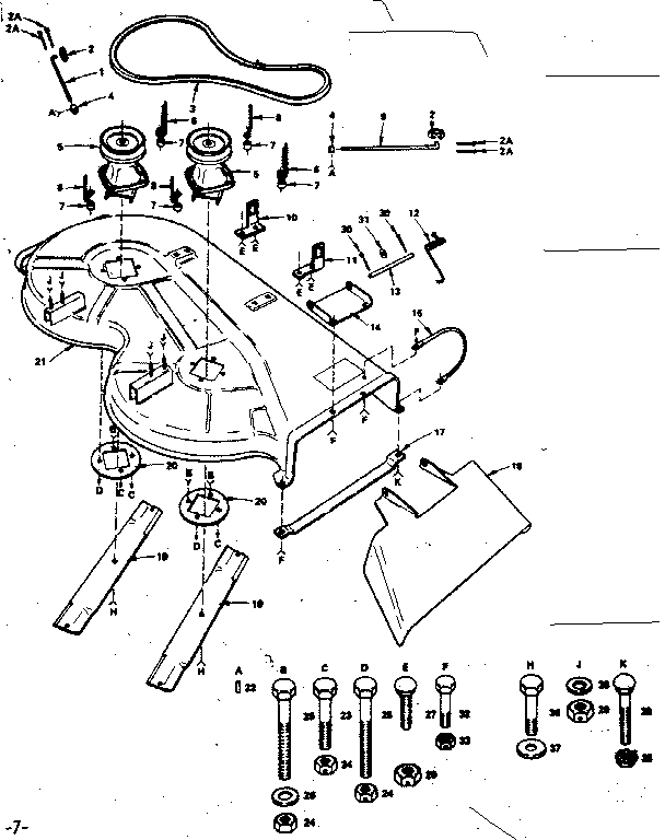 Craftsman 917255120 mower housing diagram