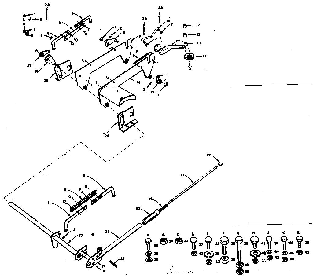 Craftsman 917255120 mower linkage diagram
