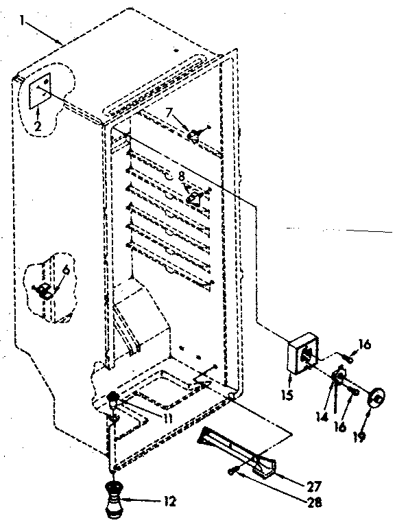 Kenmore 1068260310 liner parts diagram