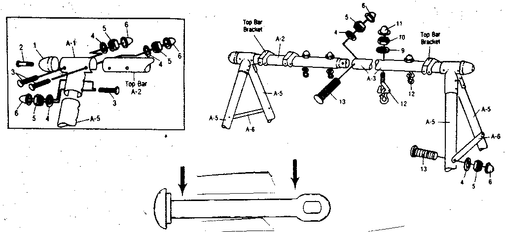 Sears 512725480 a-frame assembly diagram