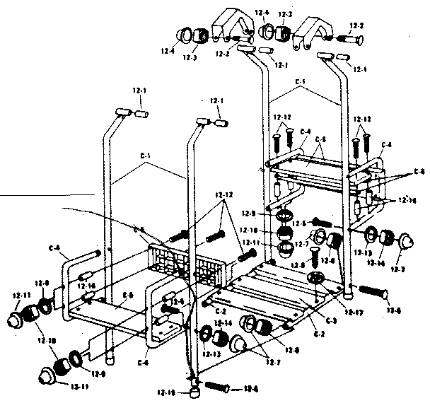 Sears 512725480 lawn swing assembly diagram
