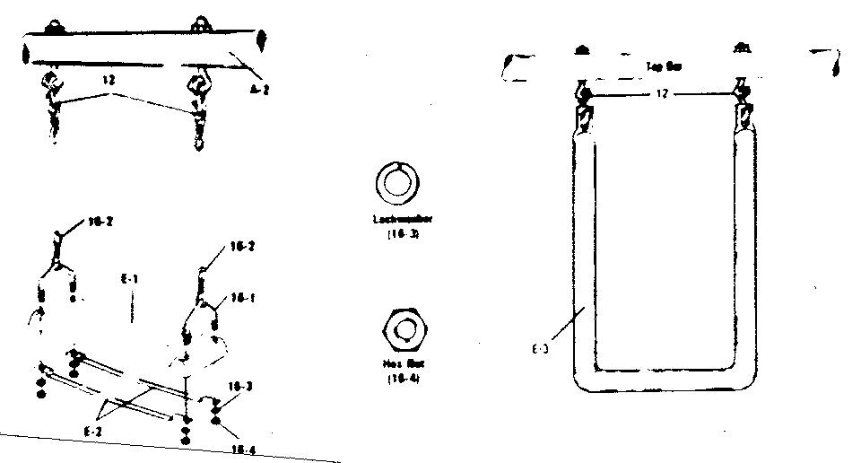 Sears 512725480 swing and trapeze assembly diagram