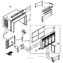 Kenmore 1067790690 cabinet parts diagram
