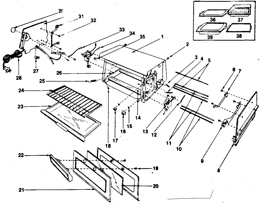 Kenmore 360482006 replacement parts diagram