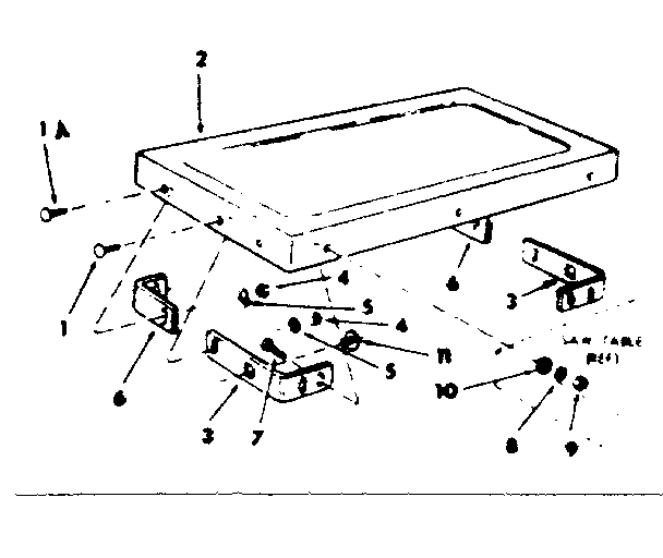 Craftsman 113298240 table extension diagram