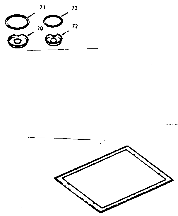 Kenmore 9174348212 optional porcelain and chrome ring kit diagram