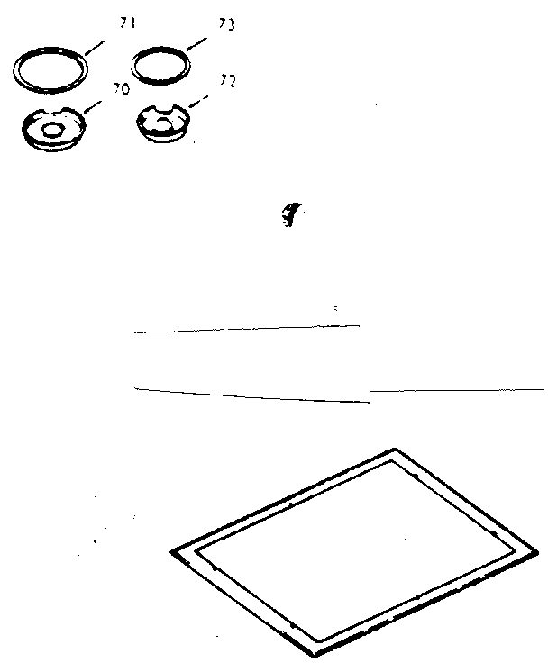 Kenmore 9174348293 optional porcelain pan and chrome ring kit diagram