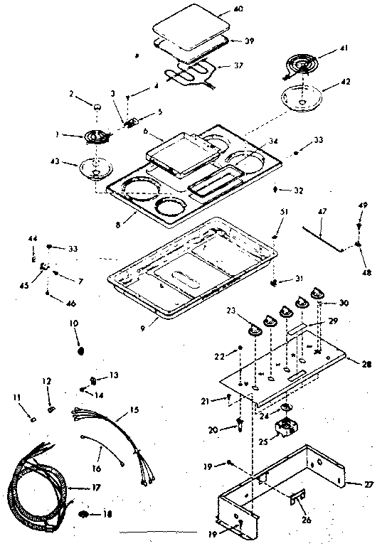 Kenmore 9174368213 cooktop diagram