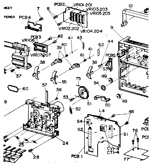 LXI 56421942450 tape mechanism diagram
