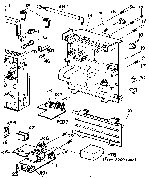 LXI 56421942450 back lid assembly diagram