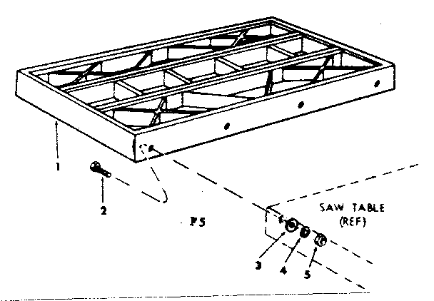 Craftsman 113226830 table extensions diagram