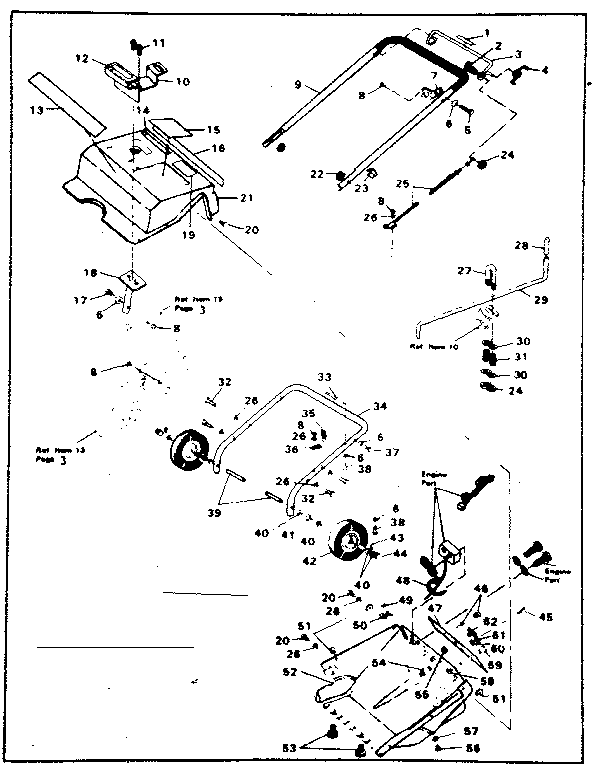 Craftsman 536883400 main frame diagram
