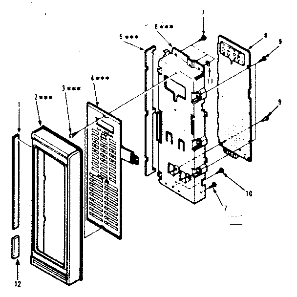 Kenmore 5648888621 control panel parts diagram