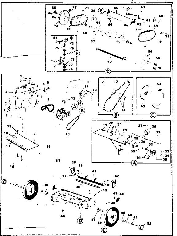 Craftsman 536375600 replacement parts diagram
