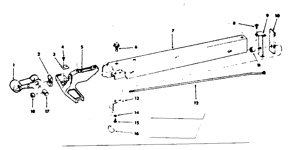 Craftsman 113221060 rip fence assembly diagram