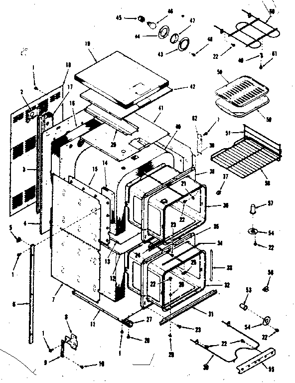 Kenmore 2784298492 body section diagram