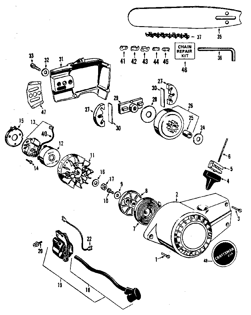 Craftsman 358350940 fig. 1 diagram