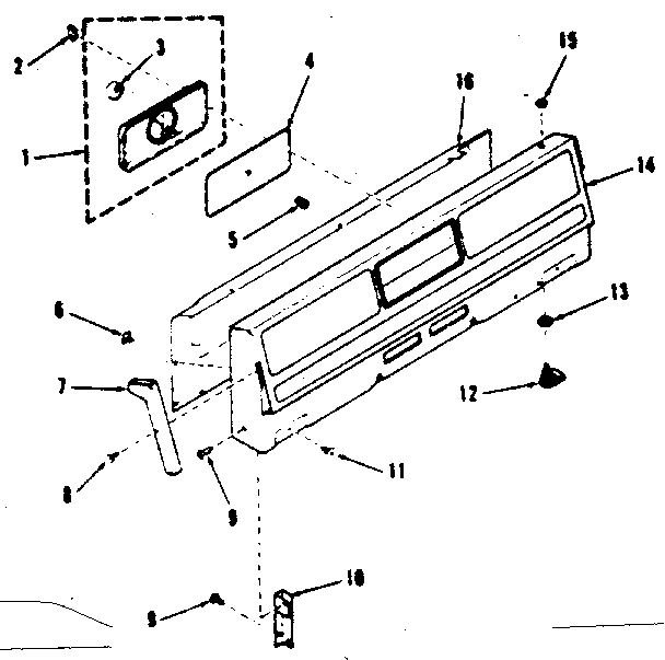 Kenmore 9116148511 backguard section diagram