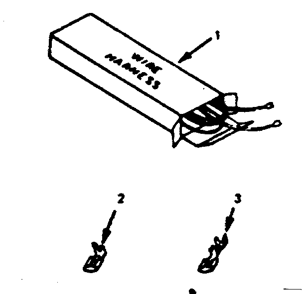 Kenmore 9116148511 wire harnesses and components diagram