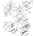 Kenmore 9117808512 upper oven pedestal section diagram