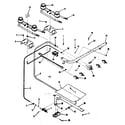 Kenmore 9116148610 burner section diagram