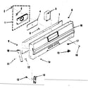 Kenmore 9116138610 backguard section diagram