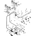 Kenmore 9116138610 burner section diagram