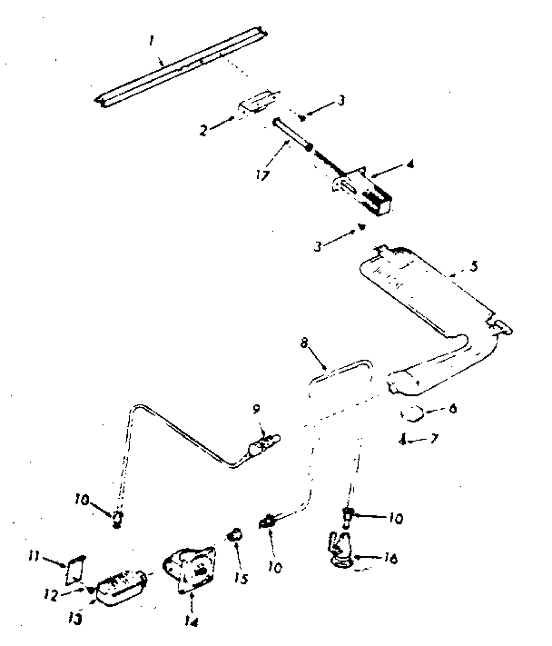 Kenmore 1033247891 burner section diagram