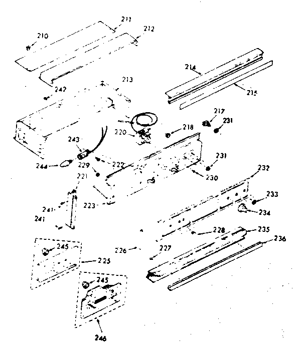 Kenmore 1033247891 panel section diagram