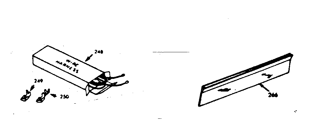 Kenmore 1033247891 wire harness and components diagram