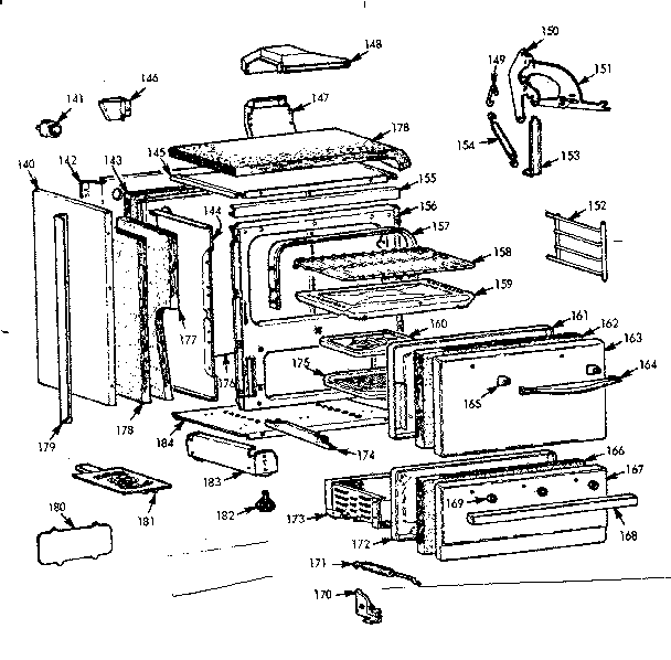 Kenmore 1037884524 lower oven diagram
