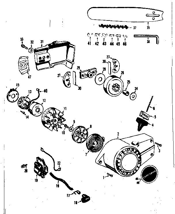 Craftsman 358350852 flywheel assembly diagram