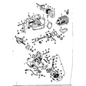 Craftsman 358350852 crankcase with complete pump assembly diagram