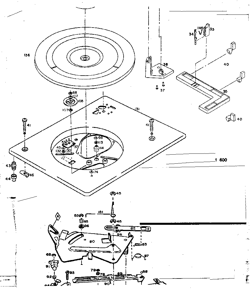 LXI 40091711600 changer top view bottom view diagram