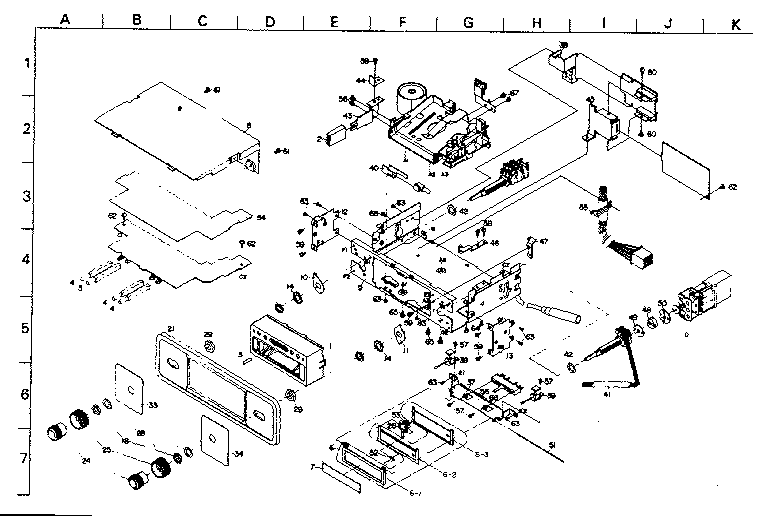 LXI 280505210 cabinet & chassis parts diagram