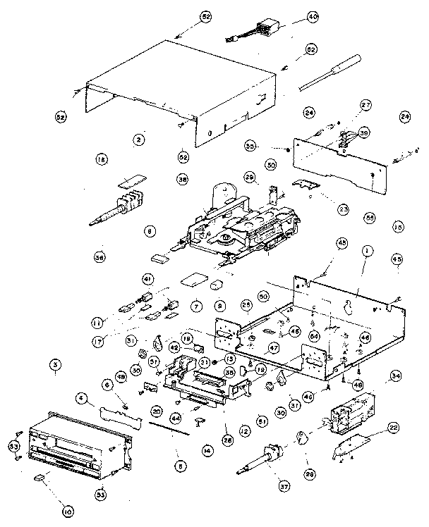 LXI 56450581 cabinet & chassis diagram