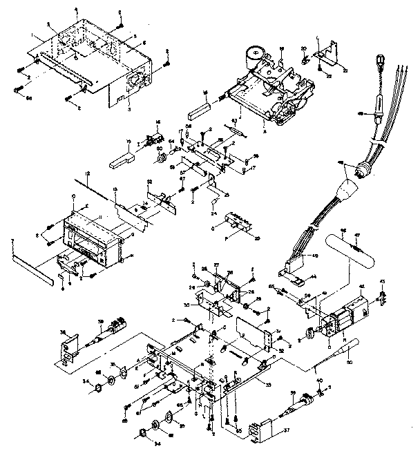 LXI 638505320 cabinet & chassis diagram