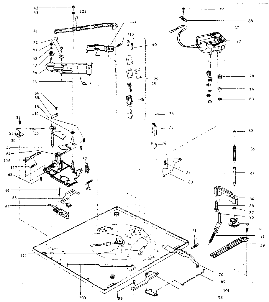 LXI 38694226250 motor assembly diagram