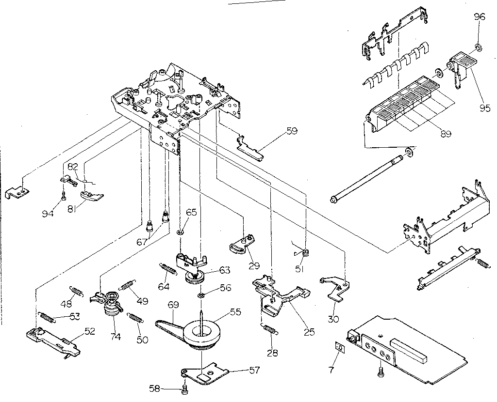 LXI 93421680800 cassette mechanism diagram