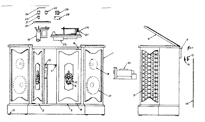 LXI 54831556100 cabinet parts diagram