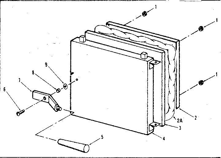 Kenmore 610742051 fire door assembly diagram