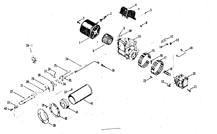Kenmore 610742051 oil burner assembly diagram