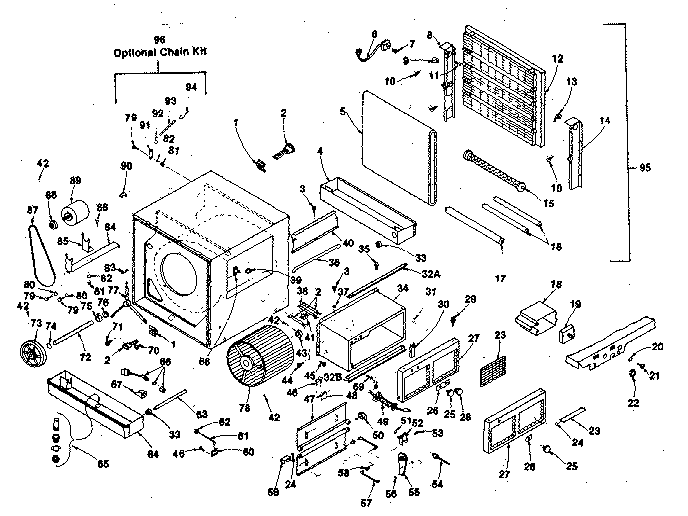 Kenmore 758624800 functional replacement parts diagram
