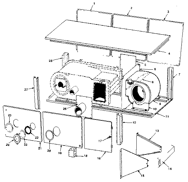 ICP NHOC084AH01 (741971 - 741980) non-functional replacement parts diagram