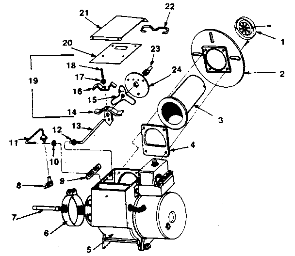 ICP NHOC084AH01 (741971 - 741980) blower assembly diagram