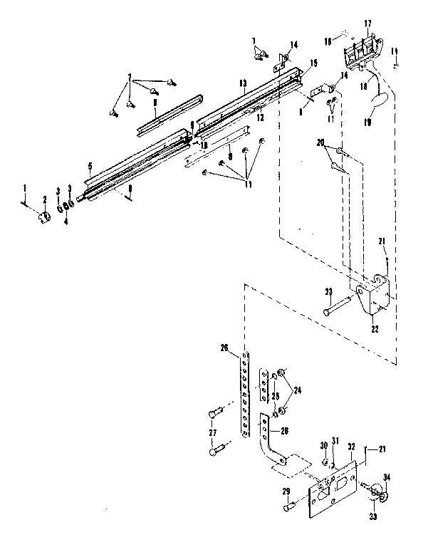 Craftsman 139663701 rail assembly diagram