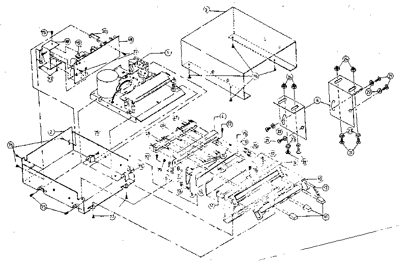 LXI 22050400 cabinet and chassis diagram