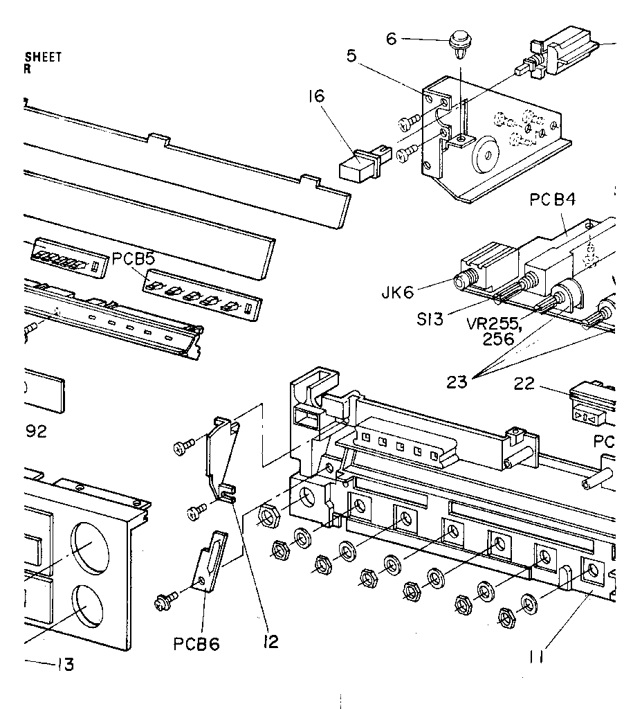 LXI 56492582150 front chassis assembly diagram
