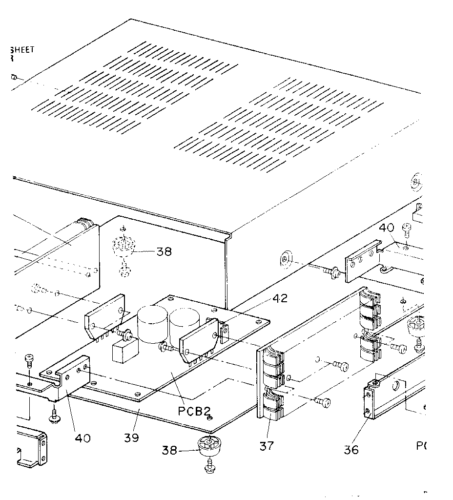 LXI 56492582150 top cover assembly diagram